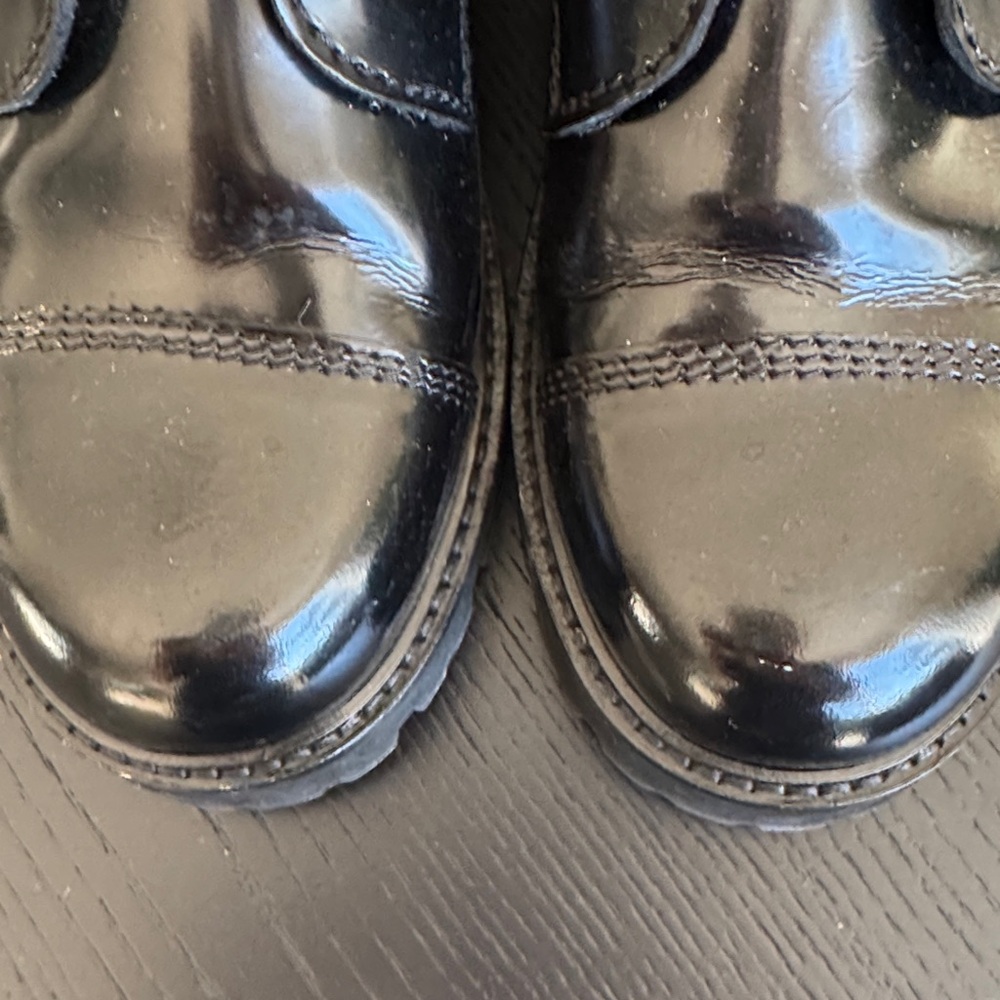 Zadig & Voltaire Glossy Black Lace-Up Boots - Picture 6 of 8